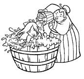 coloriage grand mere lave mulan